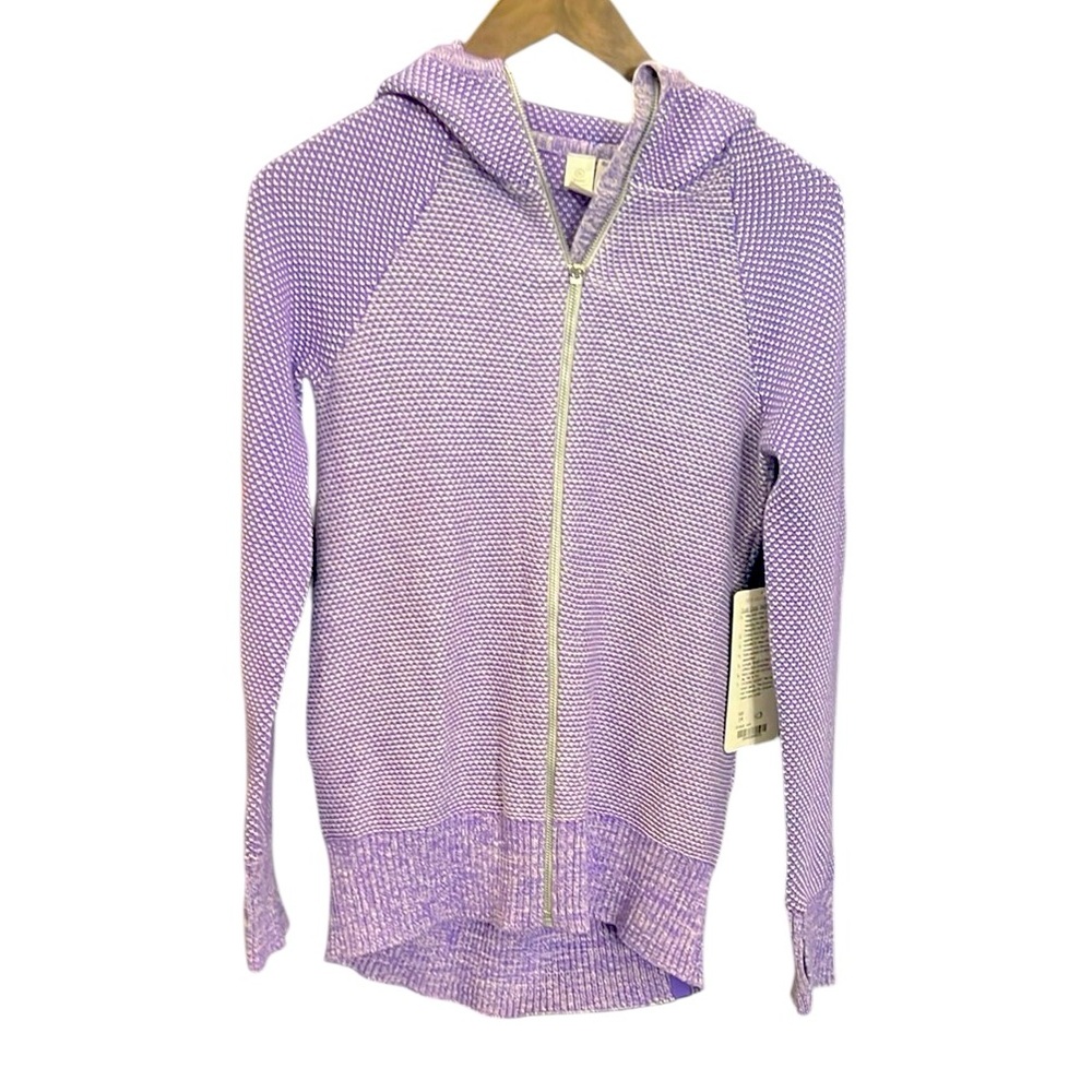 Lululemon lvivva NWT Just Cozy Jacket Purple Full Zip Thermal Waffle Hoodie S-M